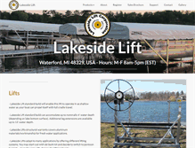 Tablet Screenshot of lakesidelift.com